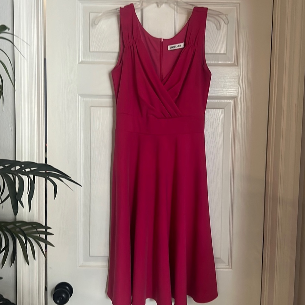Hot pink dress